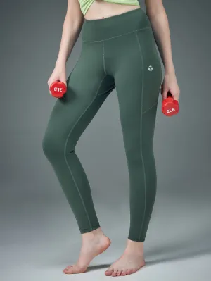 Flexible Fit Breathable Movement Women Solid Slim Fit Tights with ELASTO LITE