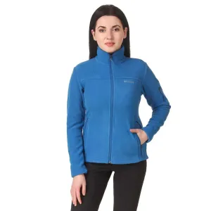 Columbia Women Blue Fast Trek II Jacket Storm Resistant Closure Eco Friendly Material