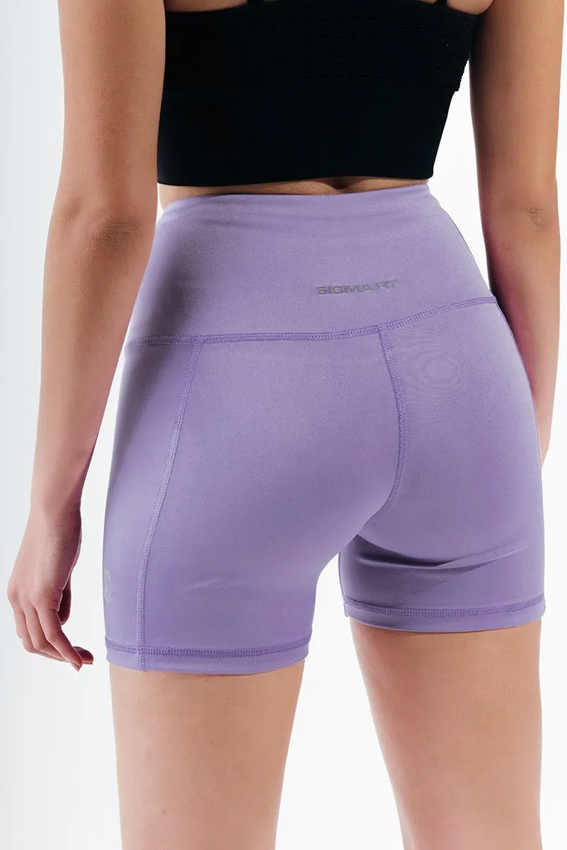 Fade Resistant Dye Paisley Purple Basic Hot Shorts