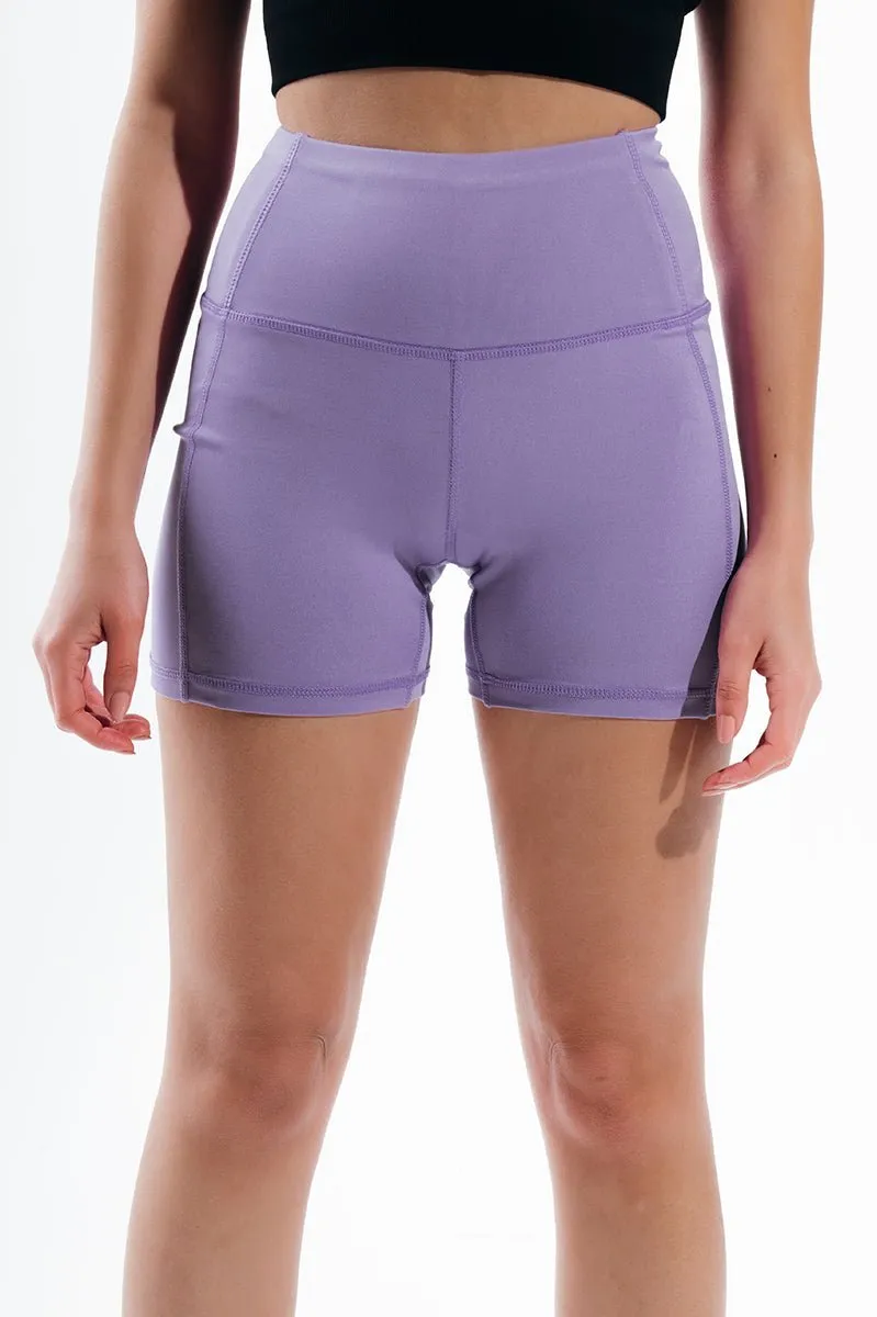 Athletic Look Paisley Purple Basic Hot Shorts