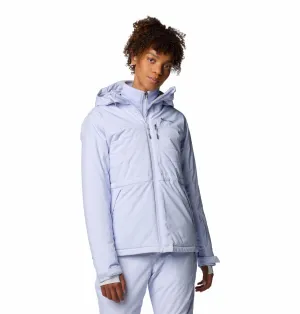 Columbia Women Purple Powdered Peak Insulated Jacket Snow Gear Winter Wear