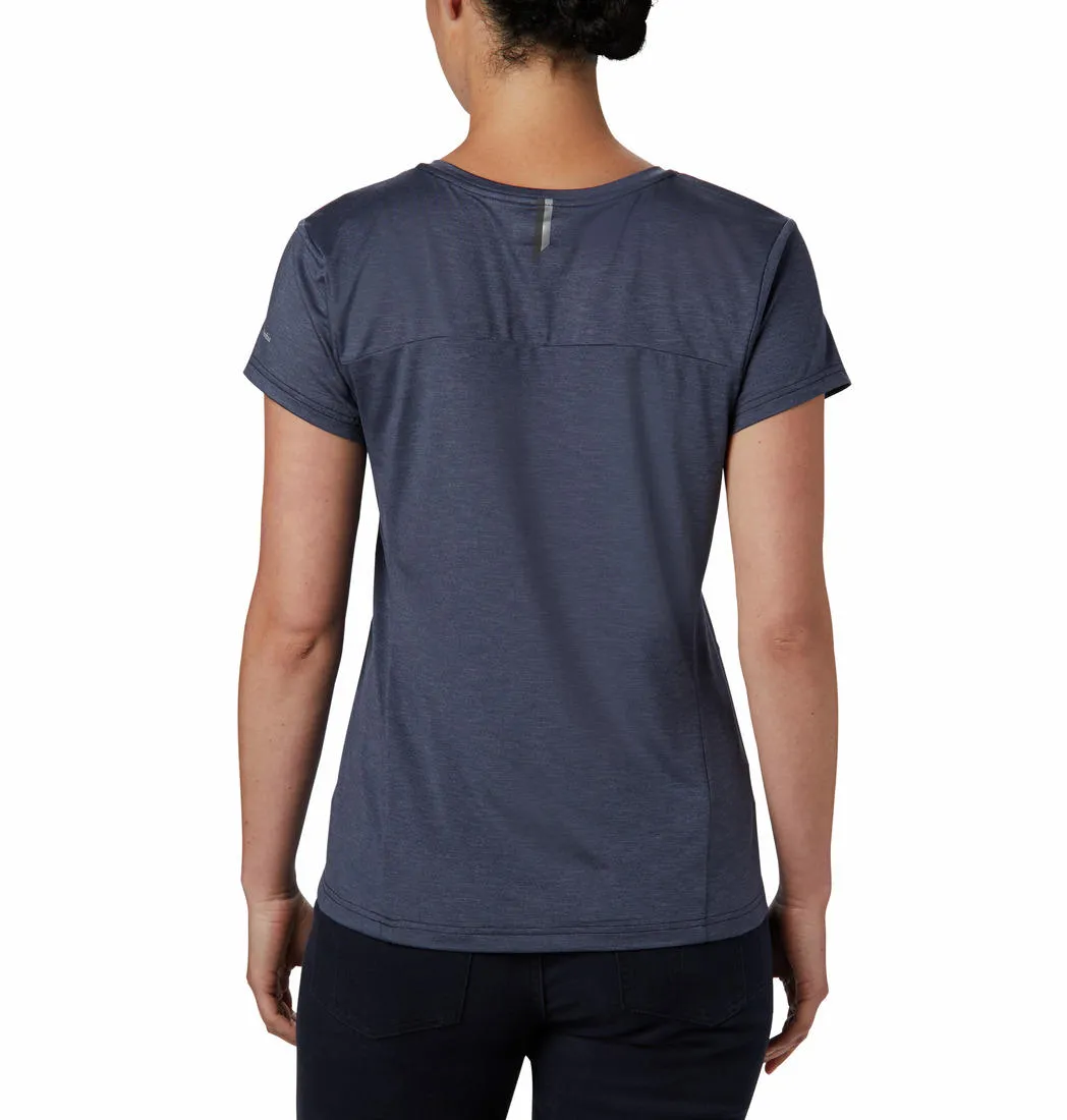 Columbia Women Blue Bryce SS Tee (Sun Protection) shopping