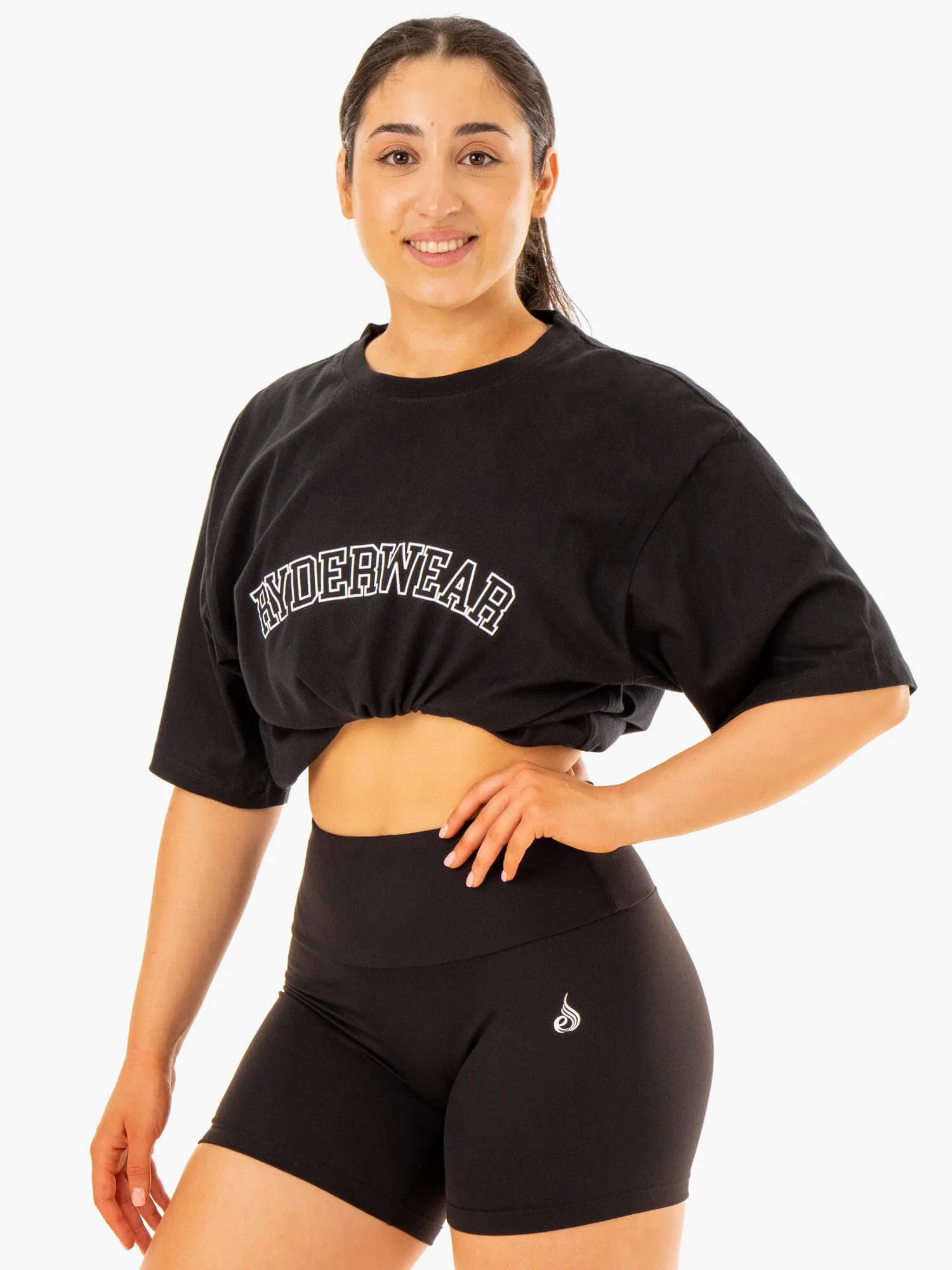 Oversized T-Shirt - Black Seasonal Smart Outdoor Activity