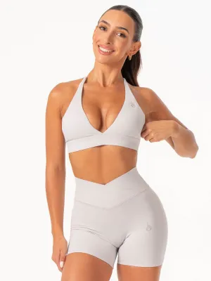 Elastic stitching NKD Halter Sports Bra - Sugar Dust