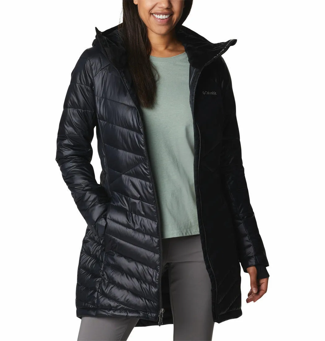 Columbia Women Black Joy Peak Mid Jacket Warm Exterior