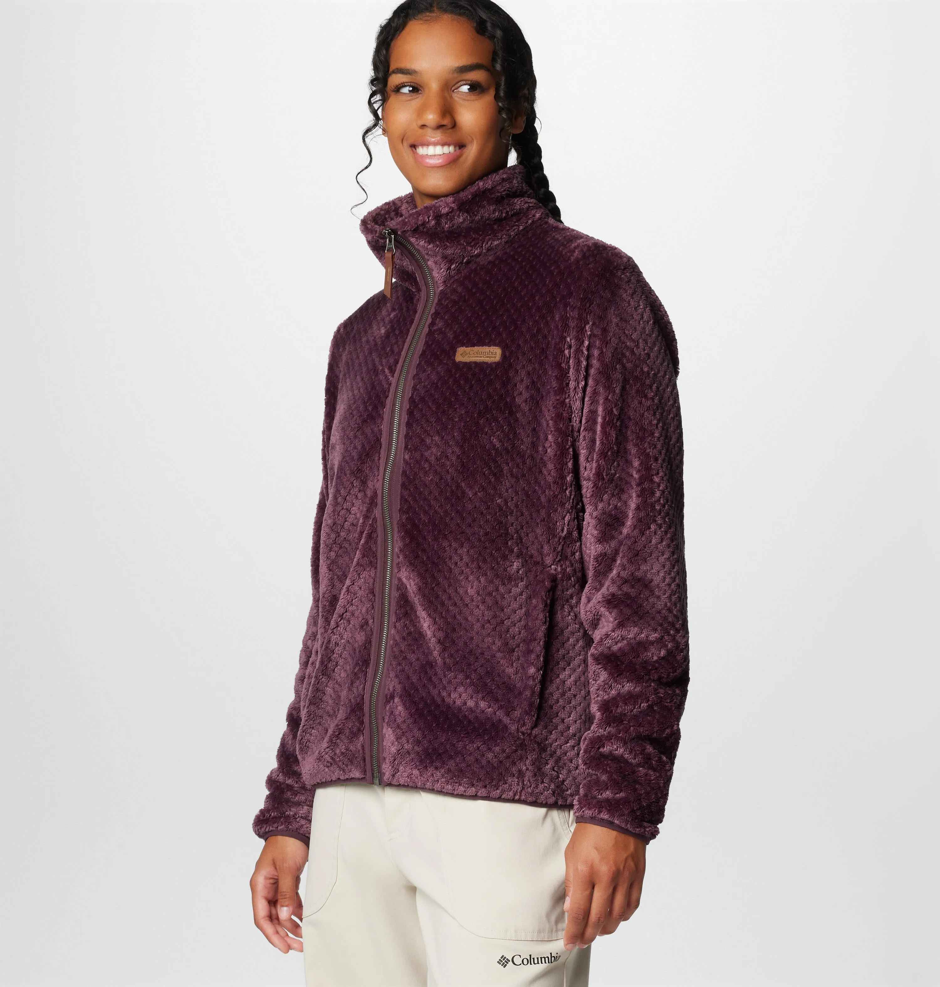 Columbia Women Red Fire Side II Sherpa FZ Adaptive Temperature Control