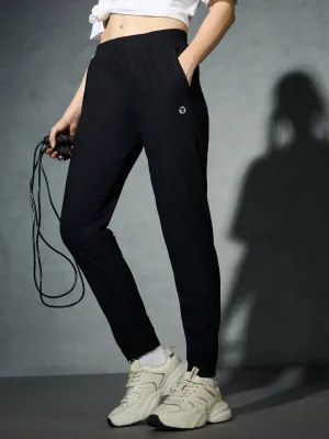Gusseted Crotch Design Women Solid Slim Fit Joggers with DURACOOL 