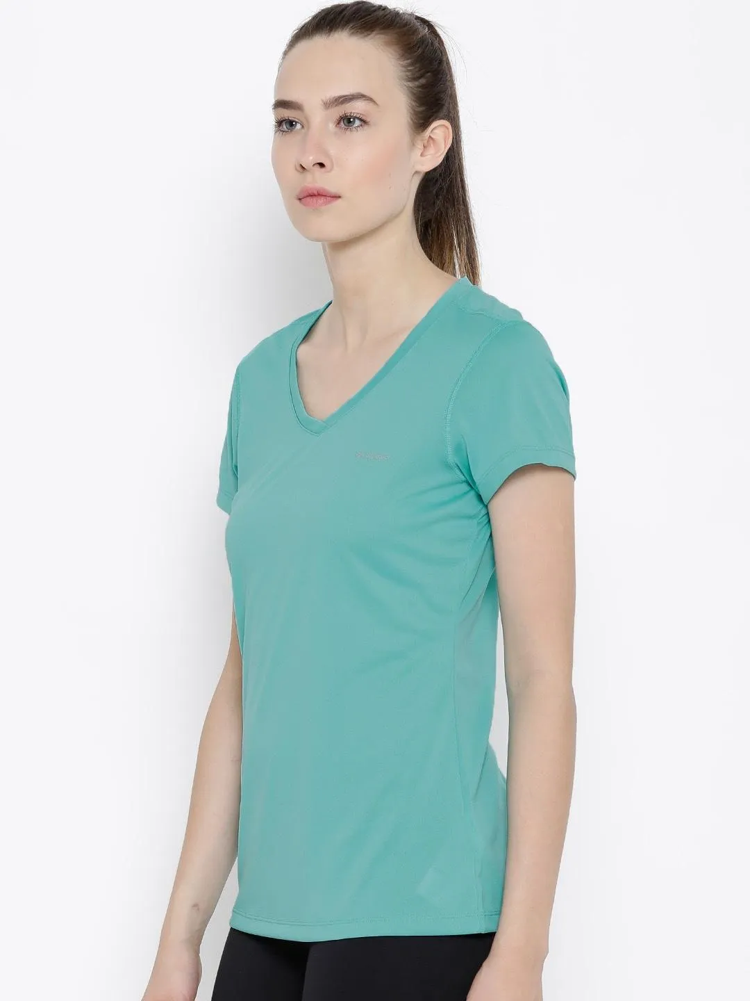 Columbia Women Green Tech TrekShort Sleeve Shirt Chic Wearable