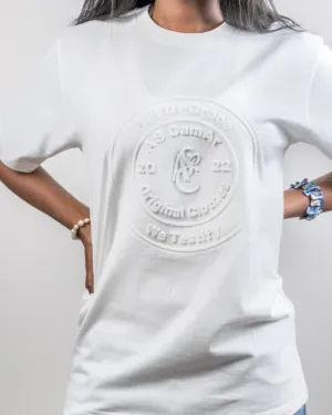 High Density Knit WHITE TEE UNISEX