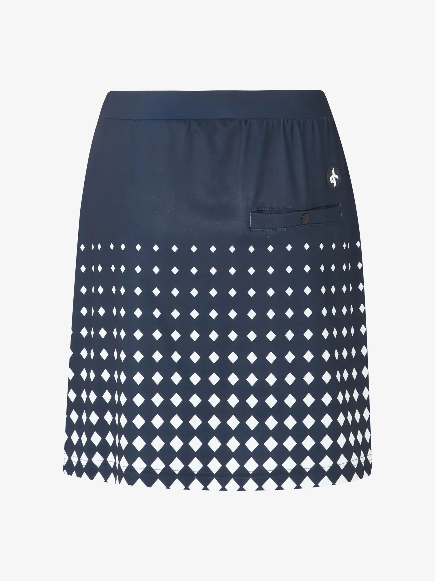 W STELLA SKORT Navy Print Crisp Fit