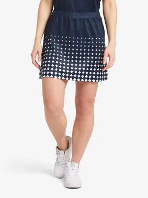 W STELLA SKORT Navy Print Trendy Mood Reinforced Hems