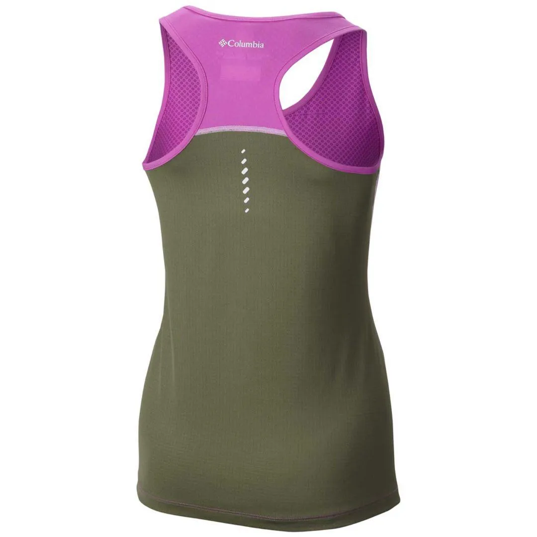 Striped modernity Columbia Women Purple Freeze Degree II Tank Top (Sun Protection)