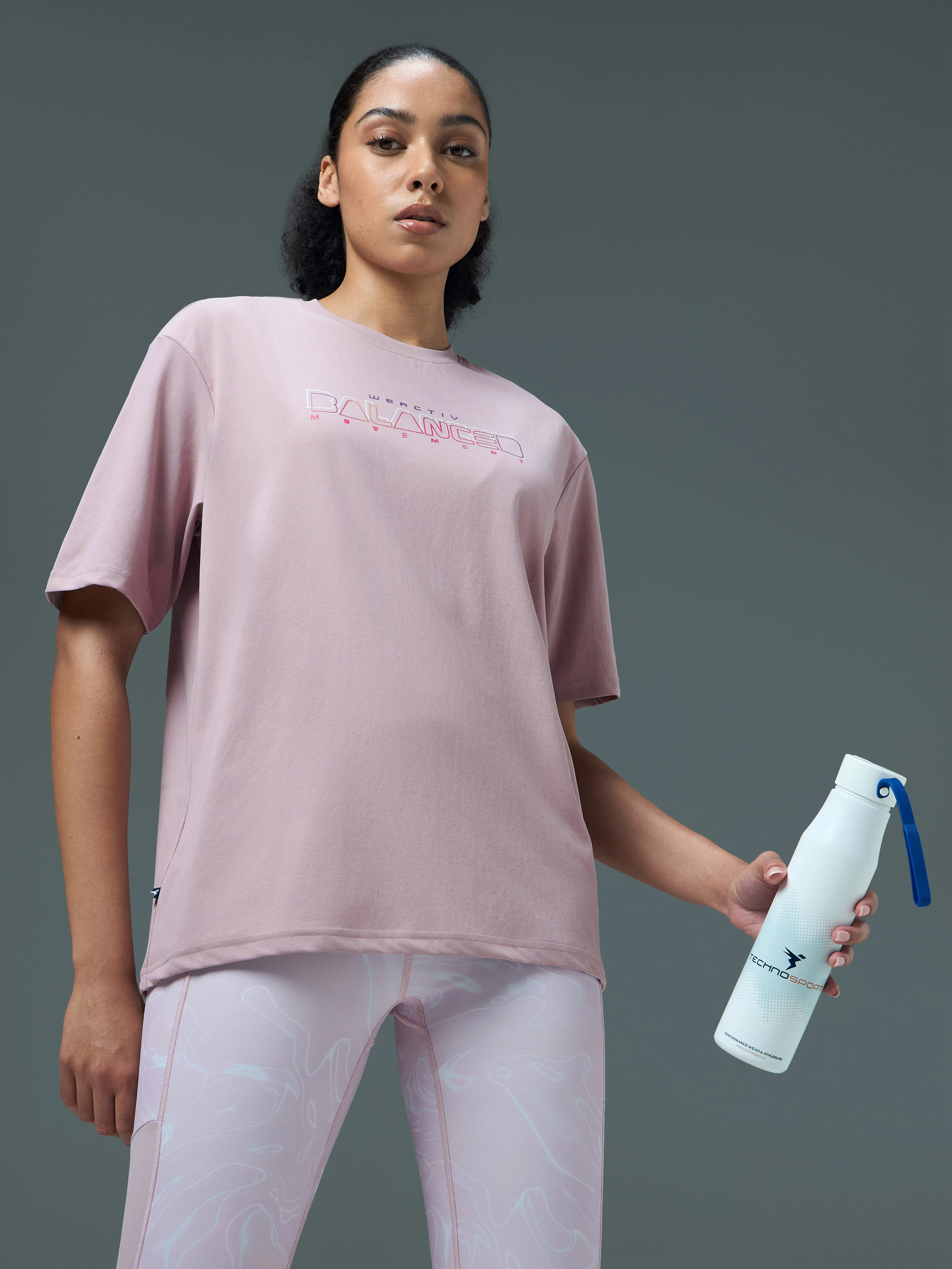 Women Printed Regular Fit Round Neck T-shirt with COTFLEX Casual Vibes