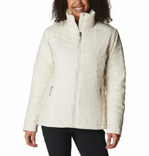 Columbia Women White Slope Edge Jacket YKK Zipper Hardware Stain Resistant