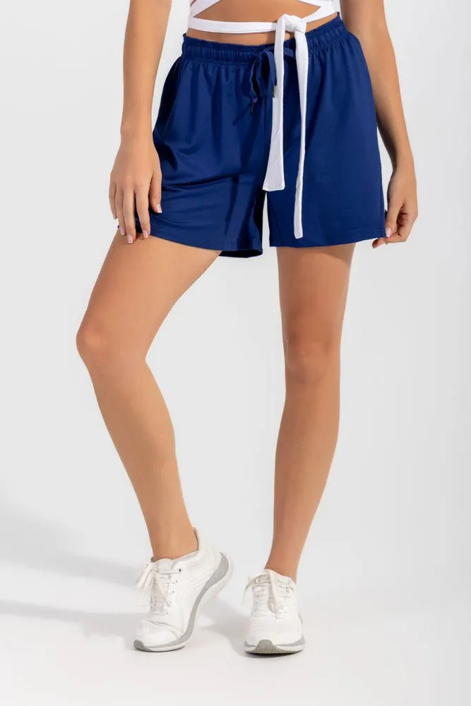 Quick Fit Performance cyclists Running Shorts Bellwether Blue
