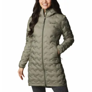 Columbia Women Green Delta Ridge II Long Down Jacket Comfortable Shield bag