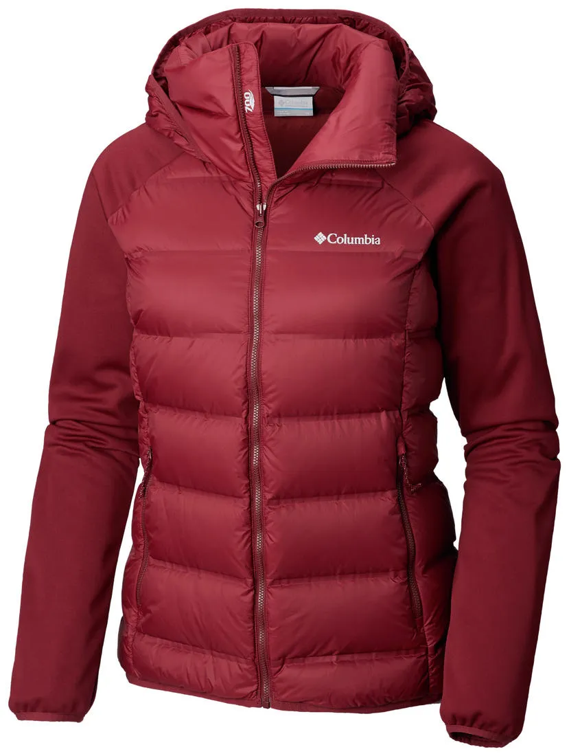 Smart Protection Columbia Women Red Explorer Falls Hybrid Jacket