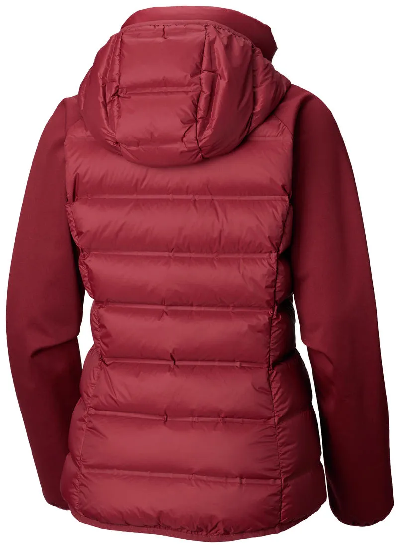 Columbia Women Red Explorer Falls Hybrid Jacket Weather Ready