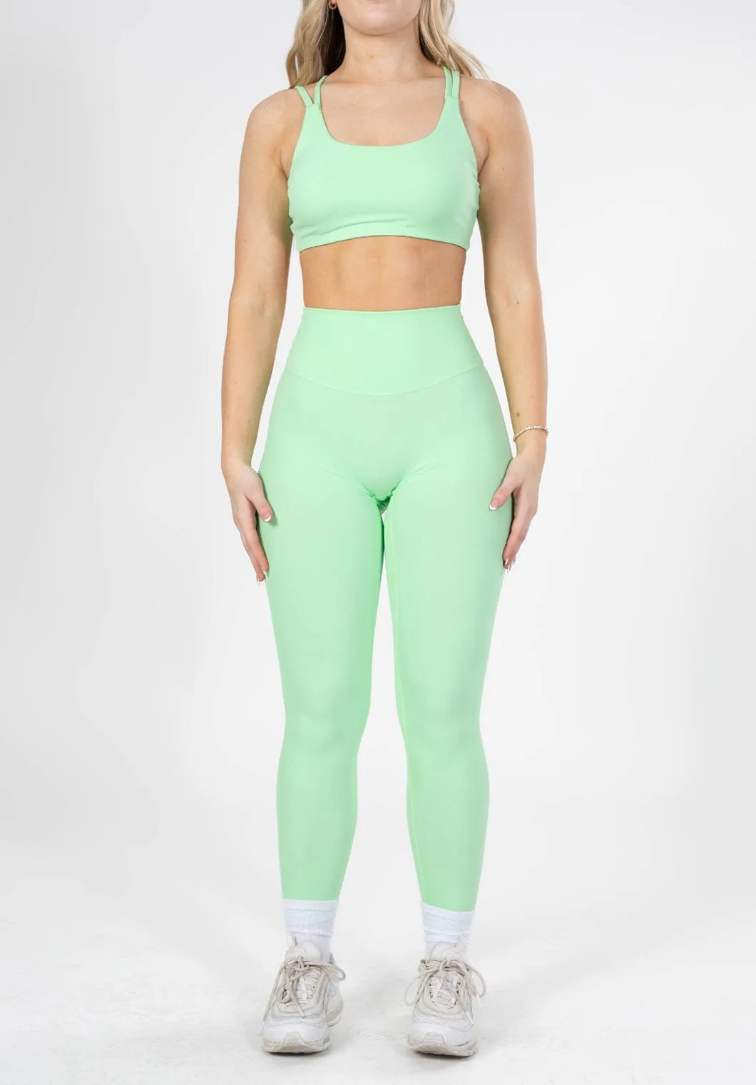 RecStretch Original Sculptseam? Plus Legging Mint Chip Modern Performance Durable Overlock Stitching