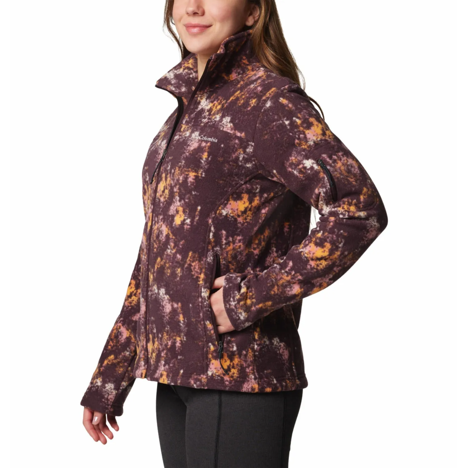 Date night Insulated Lining Columbia Women Red Fast Trek Printed Jkt