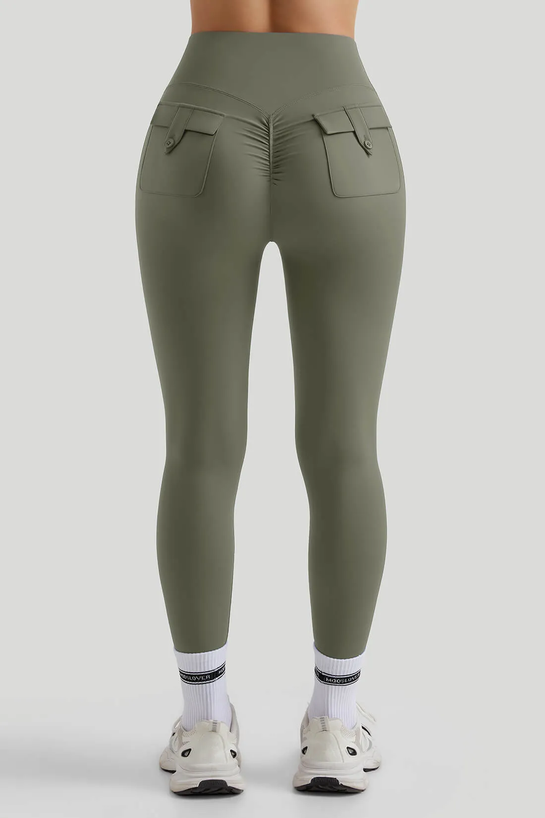 Base Layer Moisture Wicking Technology High Waisted Leggings With Pockets