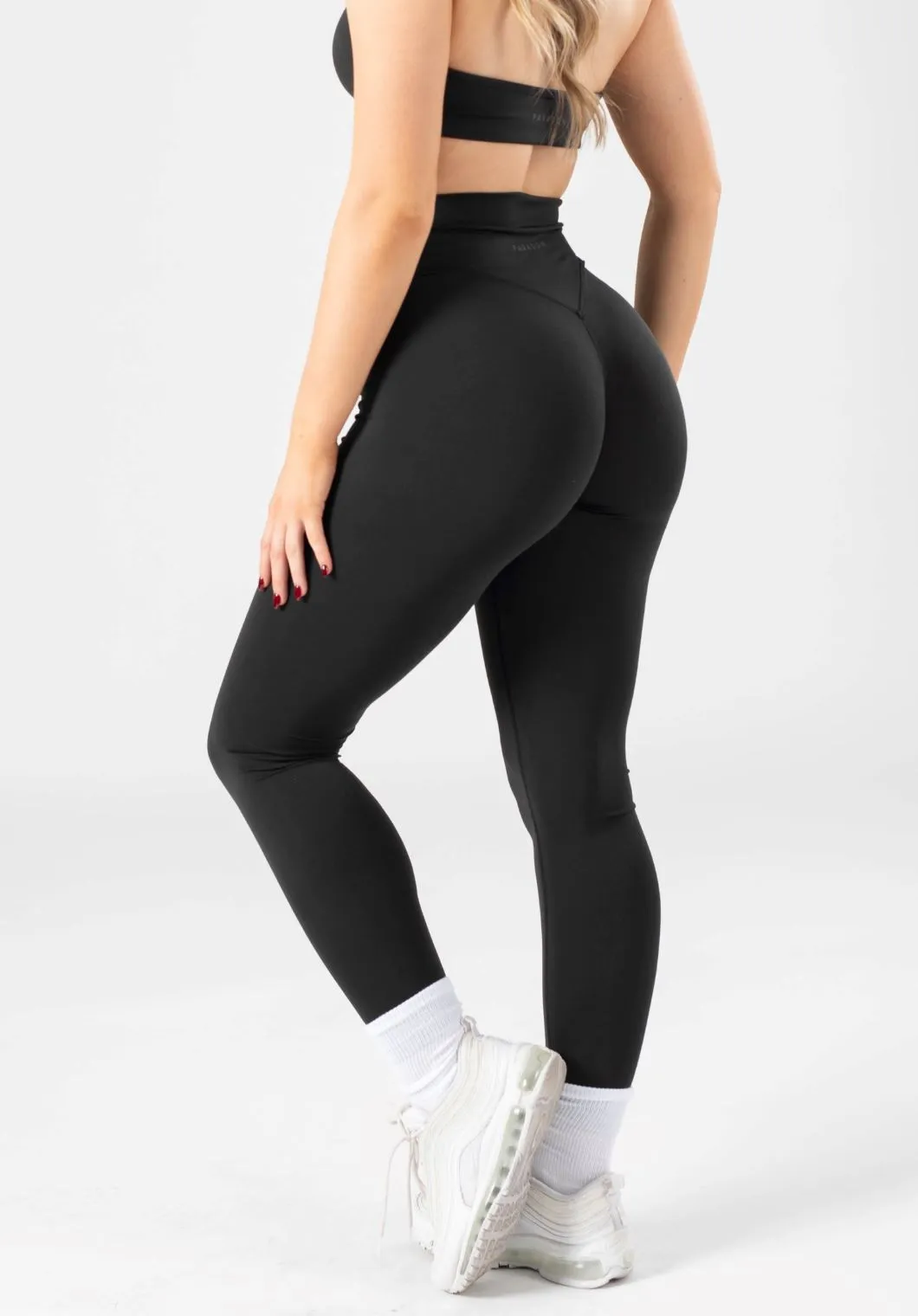 Structured Waistband Reluna Crossover Sculptseam? Legging Black