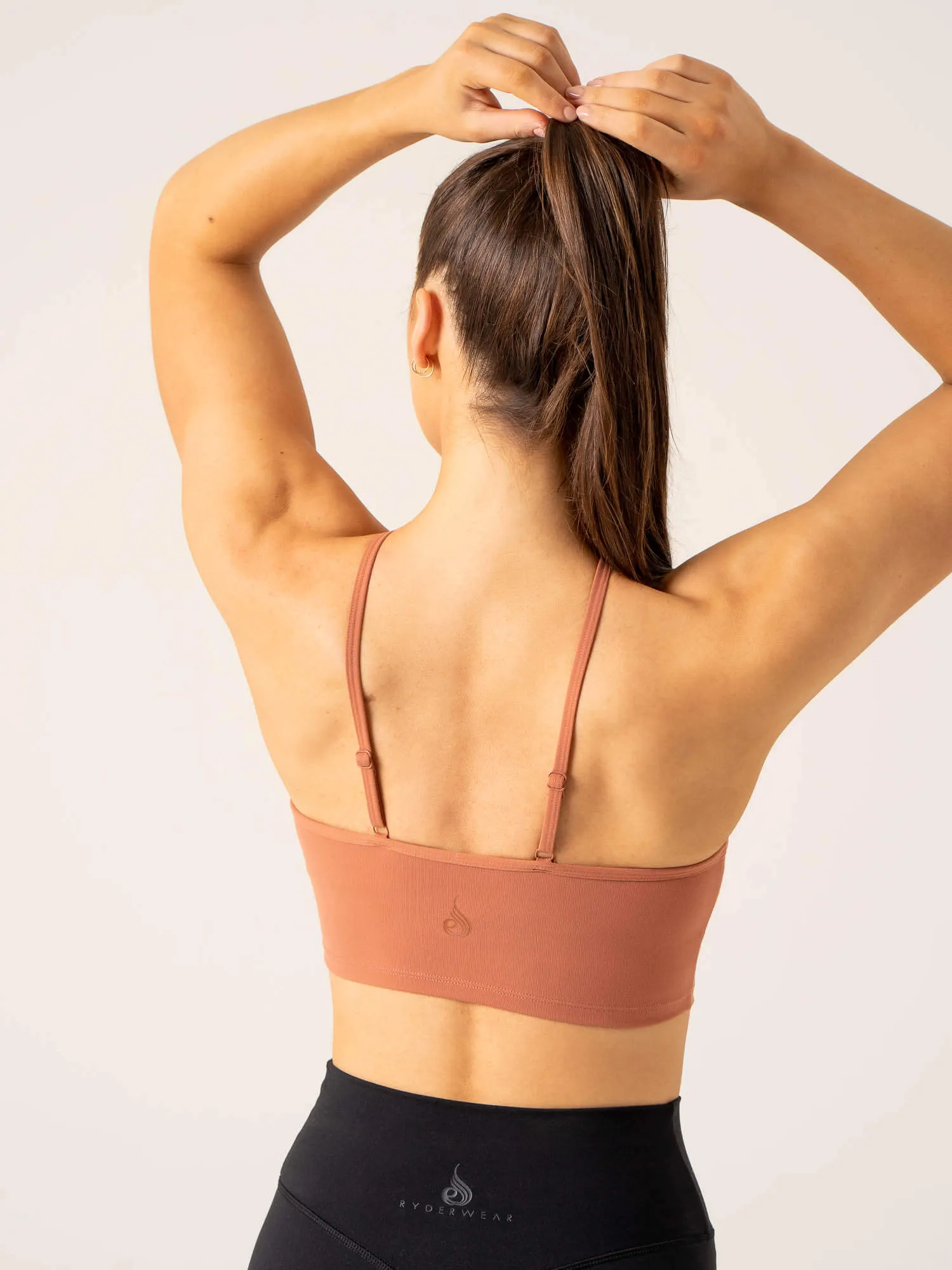 Comfortable Tall size seams Momentum Tank Bra - Clay