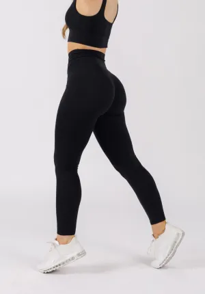 AirSilk Crossover Sculptseam? Legging Black No Shrink Material Sleek and Slim
