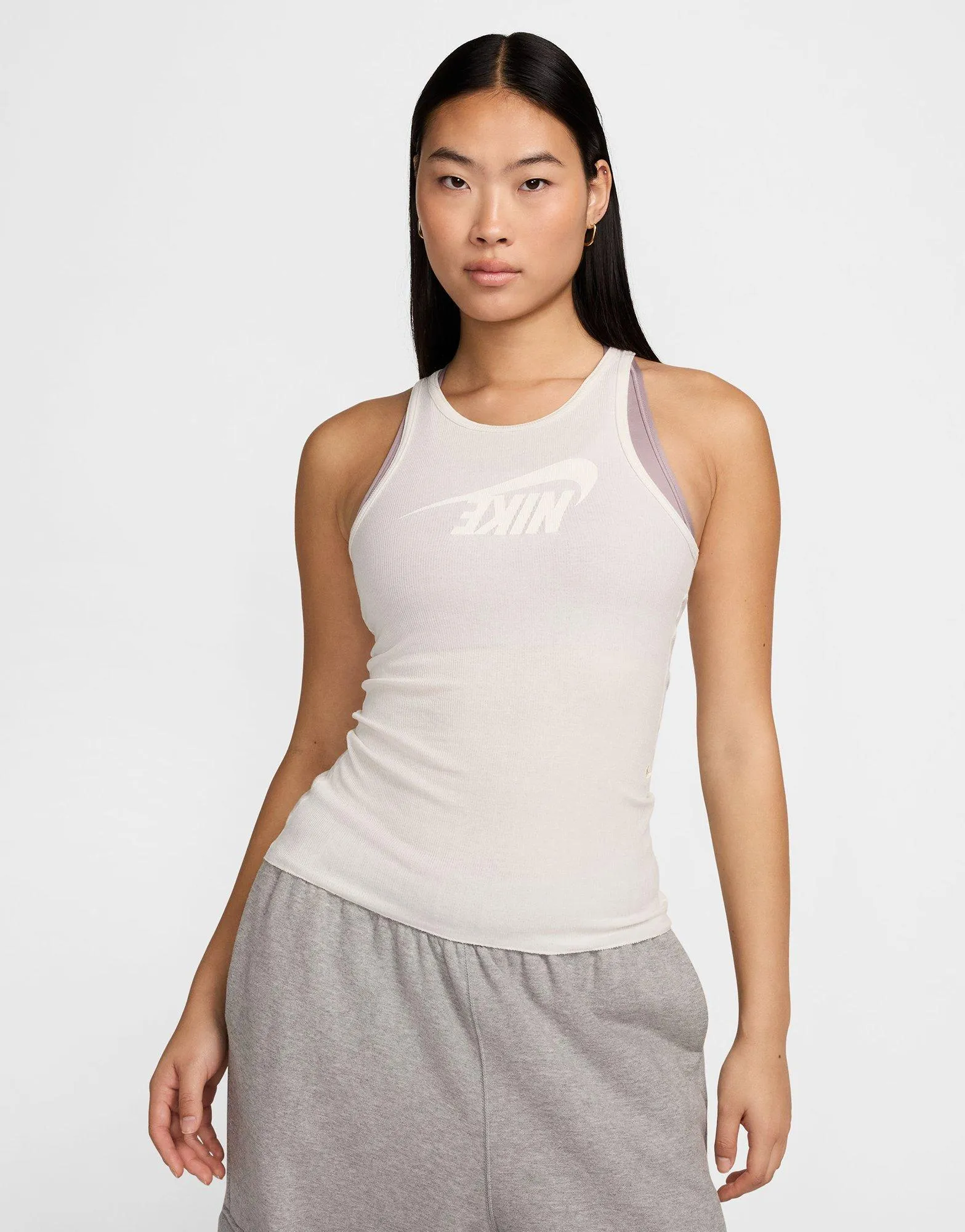 Stylish piece Feminine Touch Ribbed Tank Top