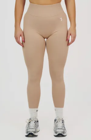 Structured Waistband Form Seamless Scrunch Leggings - Dusty Pink