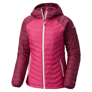Columbia Women Red Powder Lite Hooded Jacket Raglan Sleeve Construction Neutral