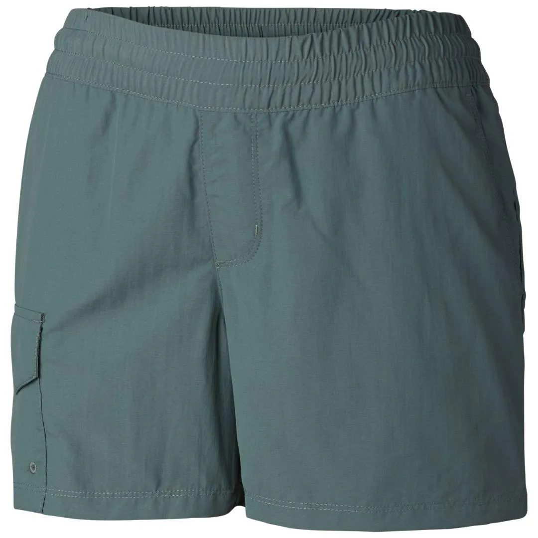 Columbia Women Green Silver Ridge Pull On Short (Sun Protection) Work Ready Eco friendly materials