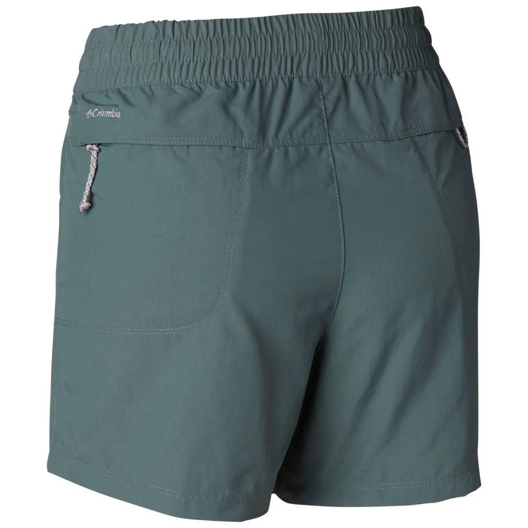 Columbia Women Green Silver Ridge Pull On Short (Sun Protection) Light Coverage