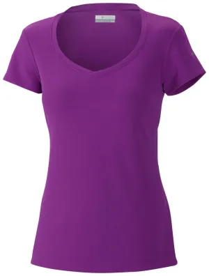 Silk combination Columbia Women Purple Innisfree Short Sleeve Shirt