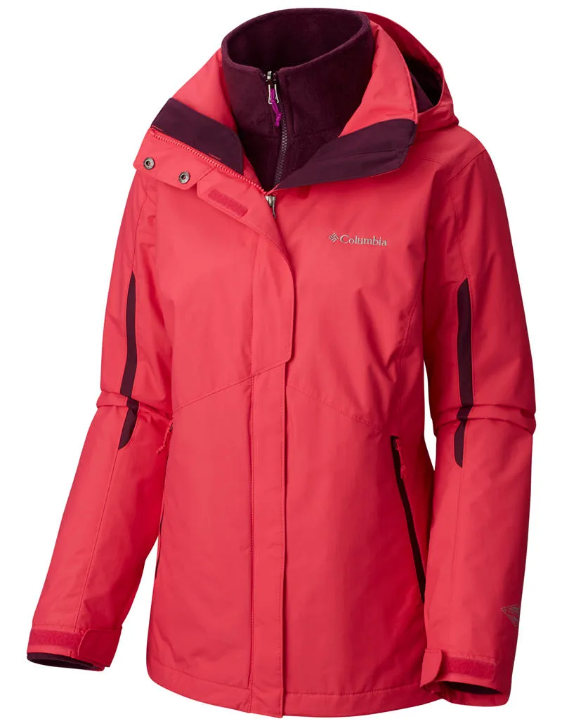 Columbia Women Red Bugaboo Interchange Jacket Active Commute