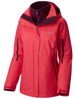 suitable for air sports Columbia Women Red Bugaboo Interchange Jacket