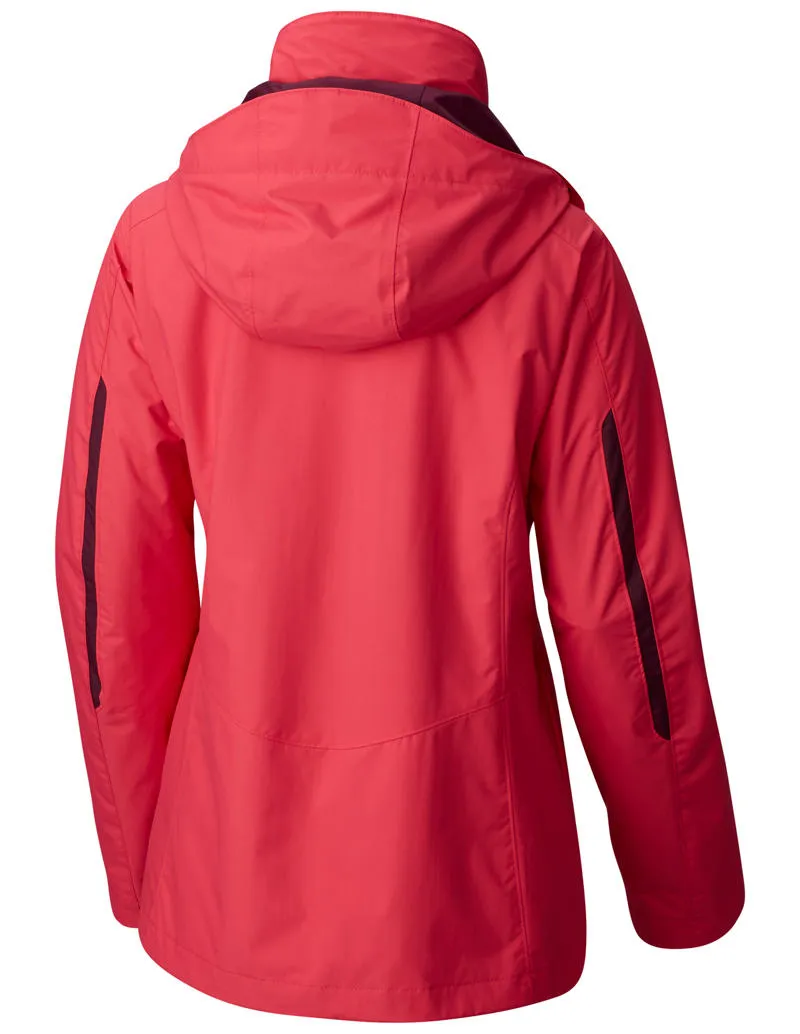 Columbia Women Red Bugaboo Interchange Jacket Shaving-cream