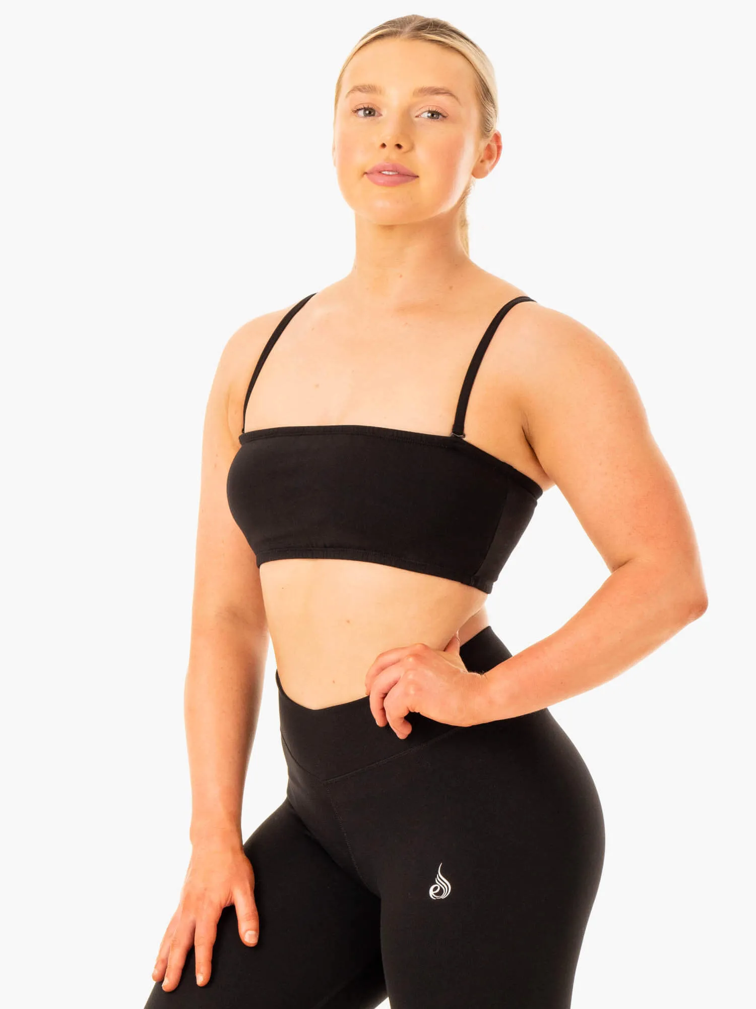 Convertible Bandeau Sports Bra - Black All Day Wear Comfort