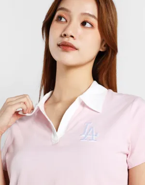 Crop Polo Solid color purity