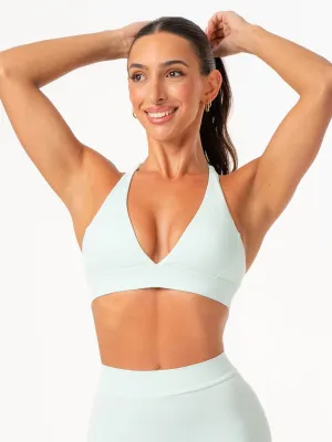 Secure Fabric NKD Halter Sports Bra - Cool Mint