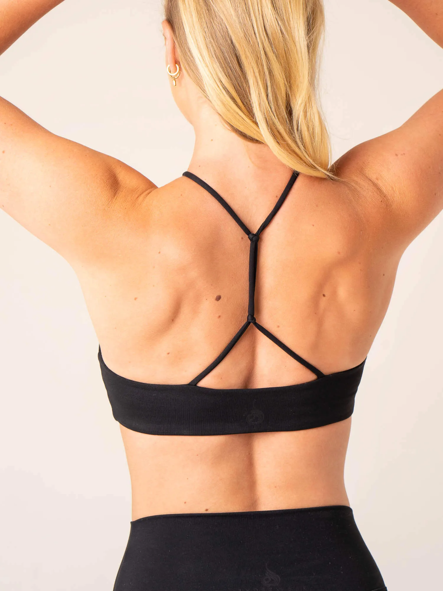 performance enhancement Anti Chafe Design Unstoppable Sports Bra - Black