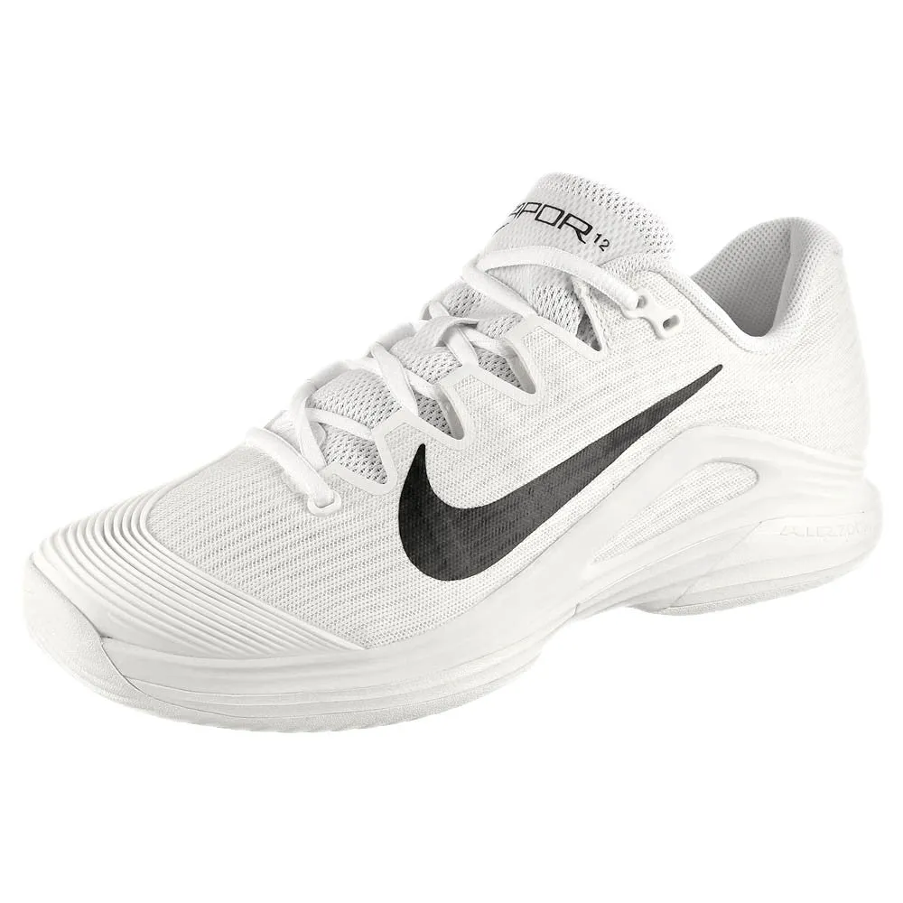 Nike Women's Air Zoom Vapor 12 - White/Black Respiratory Upper