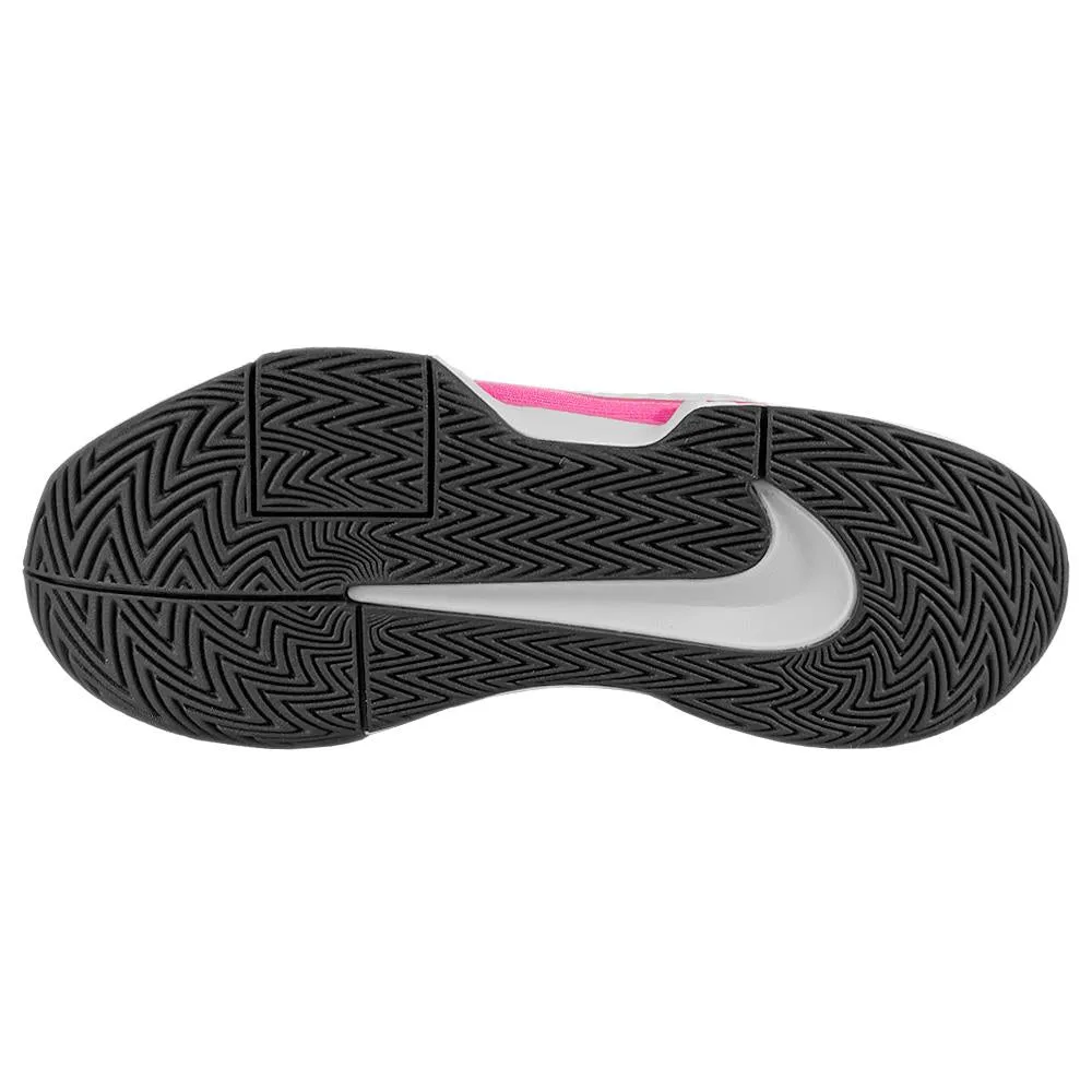 Breathable Elastic Tongue Nike Women's Air Zoom GP Challenge Pro - White/Playful Pink