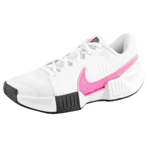 Nike Women's Air Zoom GP Challenge Pro - White/Playful Pink Breathable Knit Upper Training Style