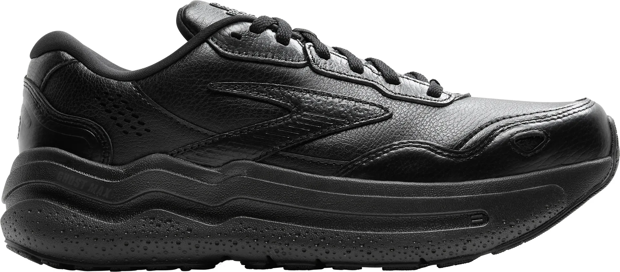 Anti Slip Outsole Brooks Ghost Max L Womens Walking Shoes - Black