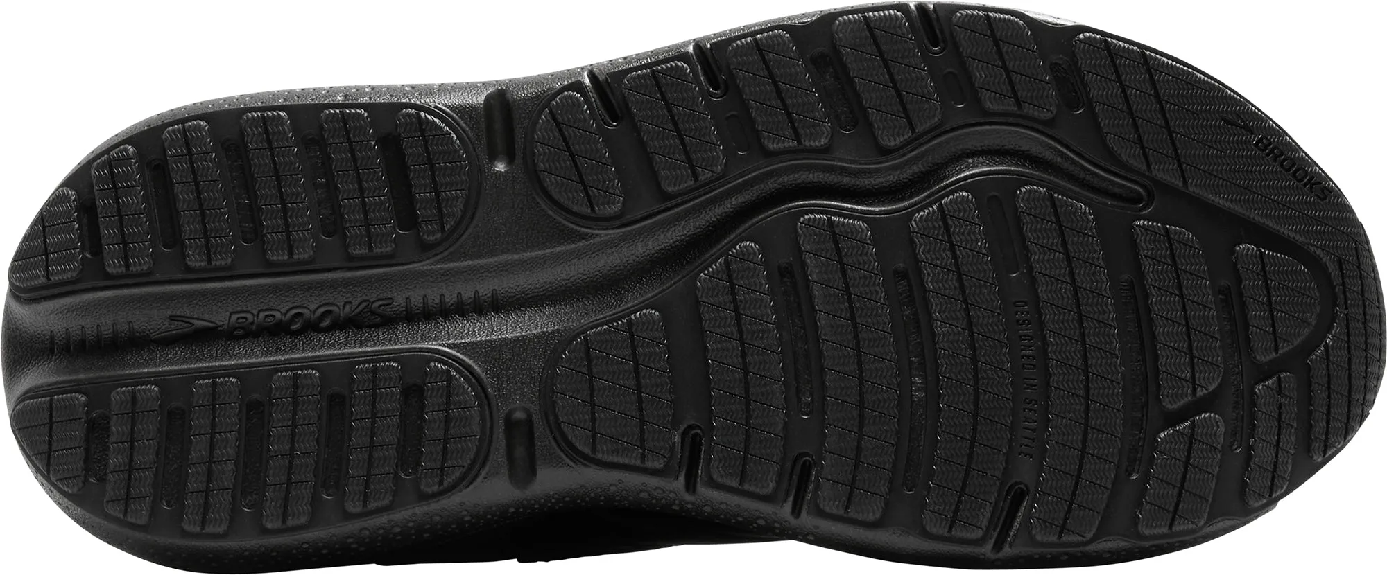 Brooks Ghost Max L Womens Walking Shoes - Black Air Boost Wind Safe