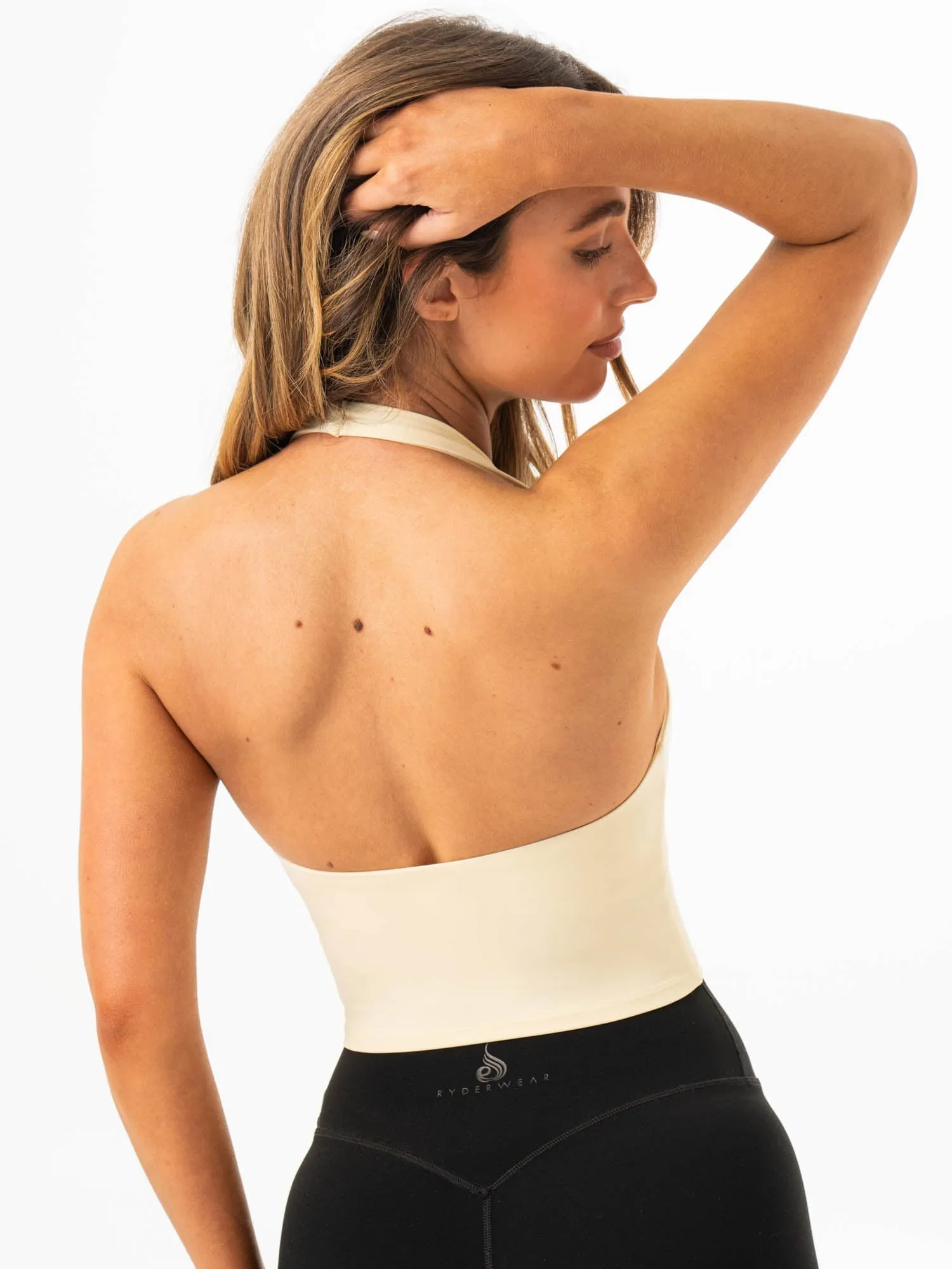 NKD Halter Shelf Tank - Lemon Drop Soft Design Comfort Fit