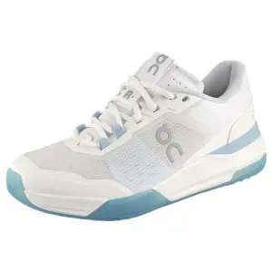 On Women's THE ROGER Advantage Pro - White/Chambray Abrasion resistant Slip Resistant Outsole