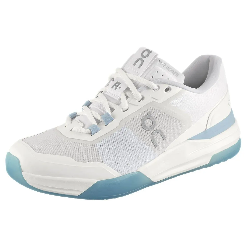 On Women's THE ROGER Advantage Pro - White/Chambray Abrasion resistant Slip Resistant Outsole