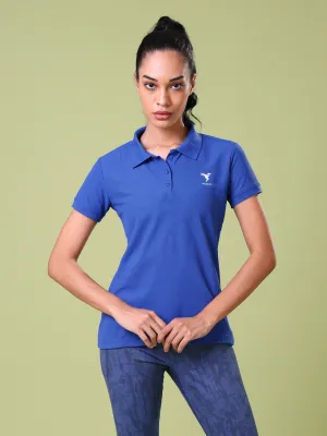 Everyday Comfort Women Solid Slim Fit Polo T-shirt with MATPIQ